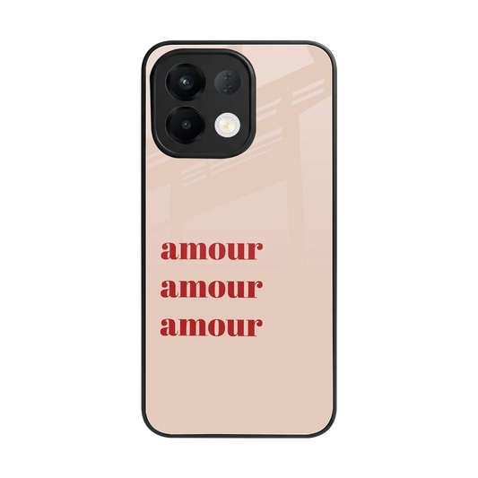 Amore Bliss back phone cover | glass case for oppo k13 5g
