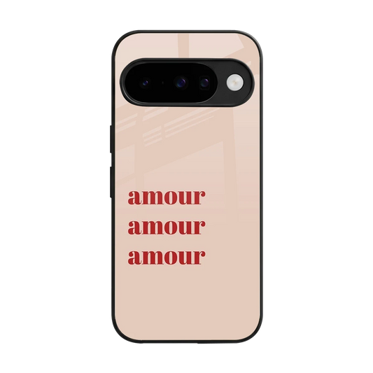 Amore Bliss back phone cover | glass case for google pixel 10