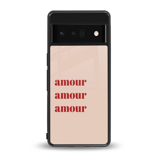 Amore Bliss back phone cover | glass case for google pixel 6 pro