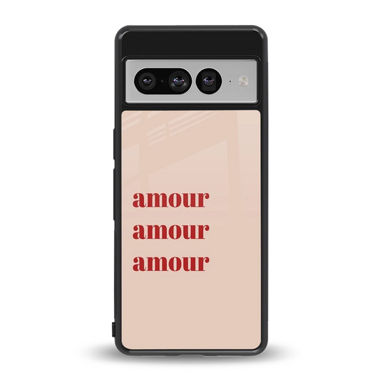 Amore Bliss back phone cover | glass case for google pixel 7 pro