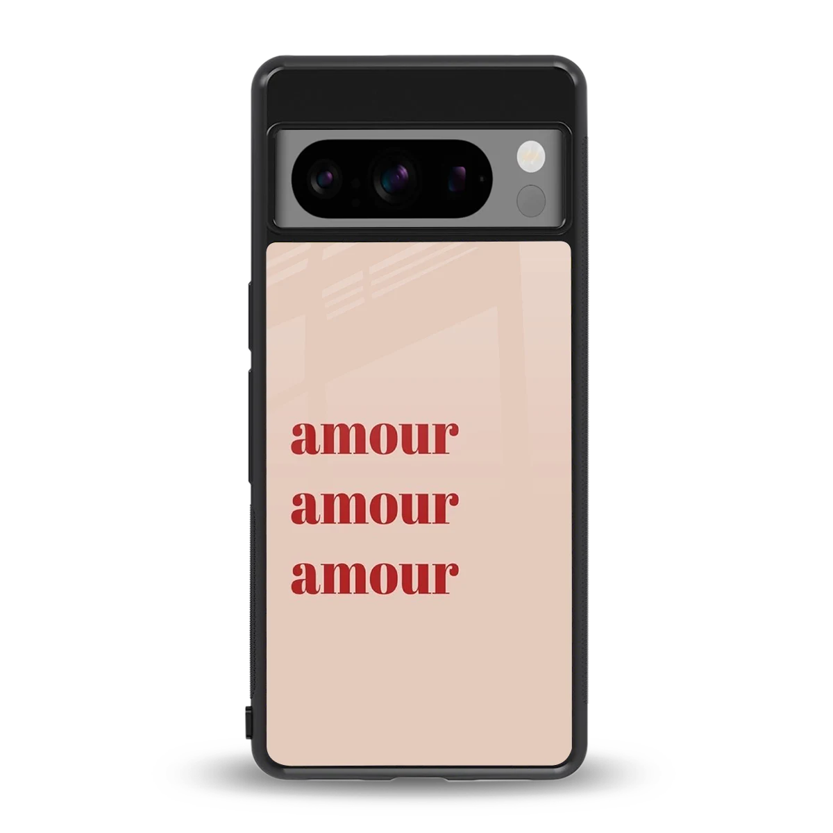 Amore Bliss back phone cover | glass case for google pixel 8 pro