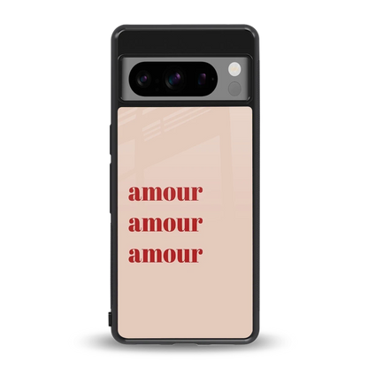 Amore Bliss back phone cover | glass case for google pixel 8 pro