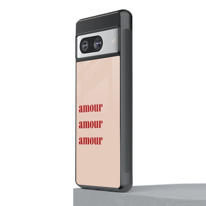 Amore Bliss stylish phone case for google pixel 8 | glossy glass and slim fit