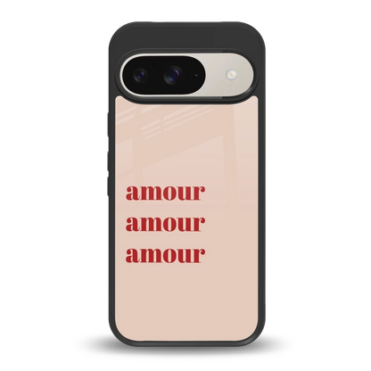 Amore Bliss back phone cover | glass case for google pixel 9