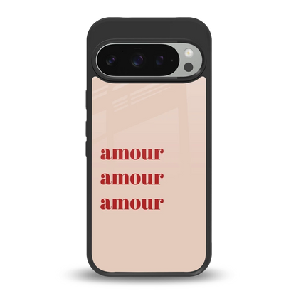 Amore Bliss back phone cover | glass case for google pixel 9 pro