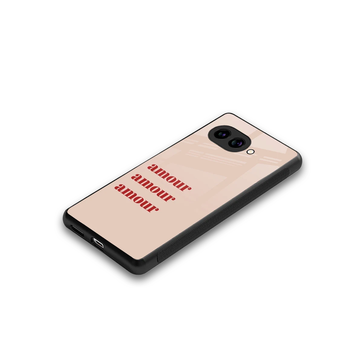 Amore Bliss stylish phone case for google pixel 10a | glossy glass and slim fit