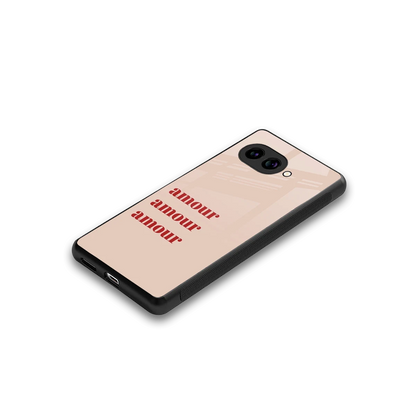 Amore Bliss stylish phone case for google pixel 10a | glossy glass and slim fit