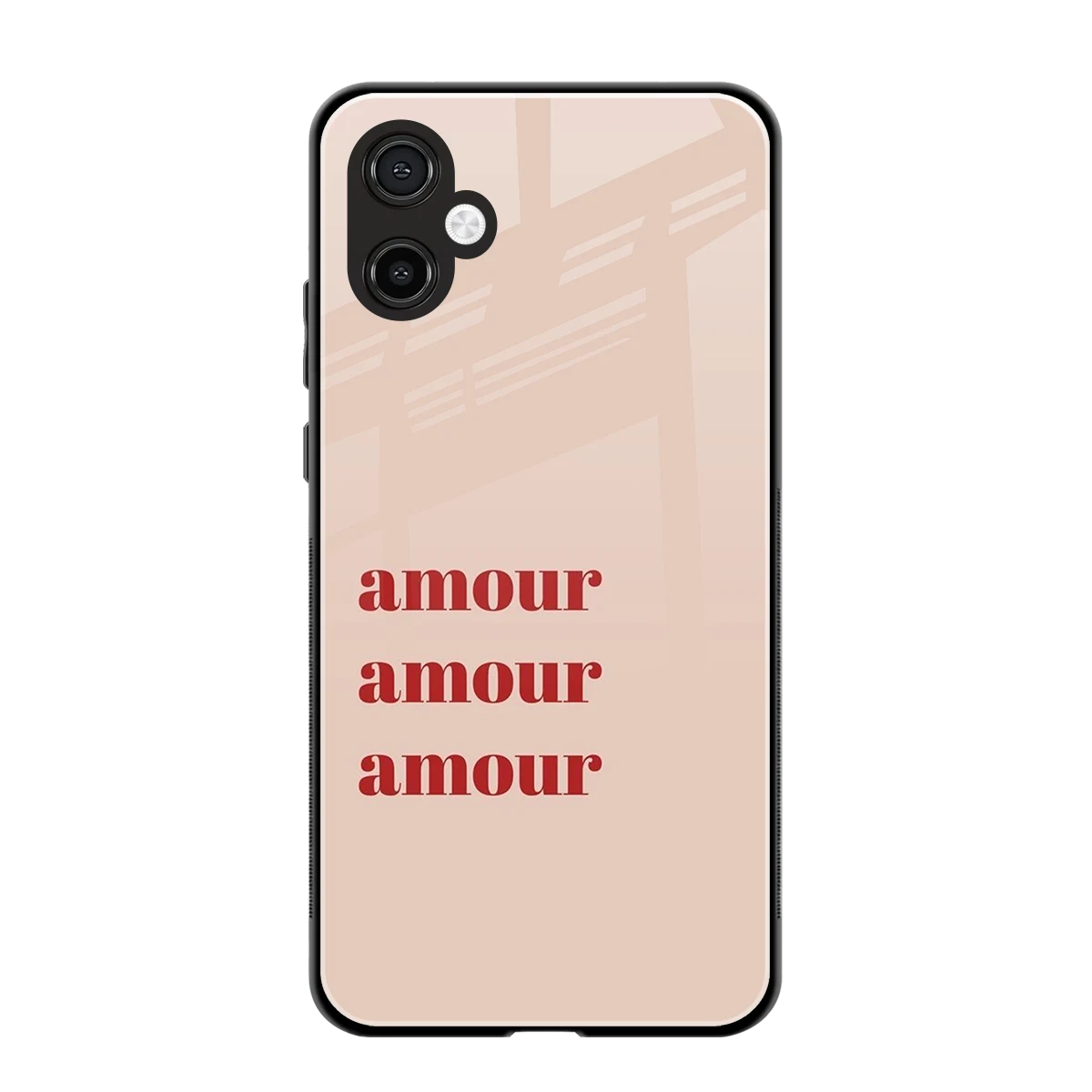 Amore Bliss back phone cover | glass case for samsung galaxy a06 5g