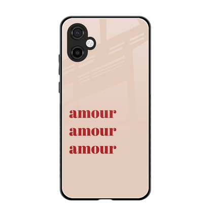Amore Bliss back phone cover | glass case for samsung galaxy a06 5g