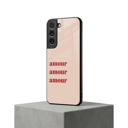 Amore Bliss samsung galaxy s22 mobile cover | shockproof glass phone case