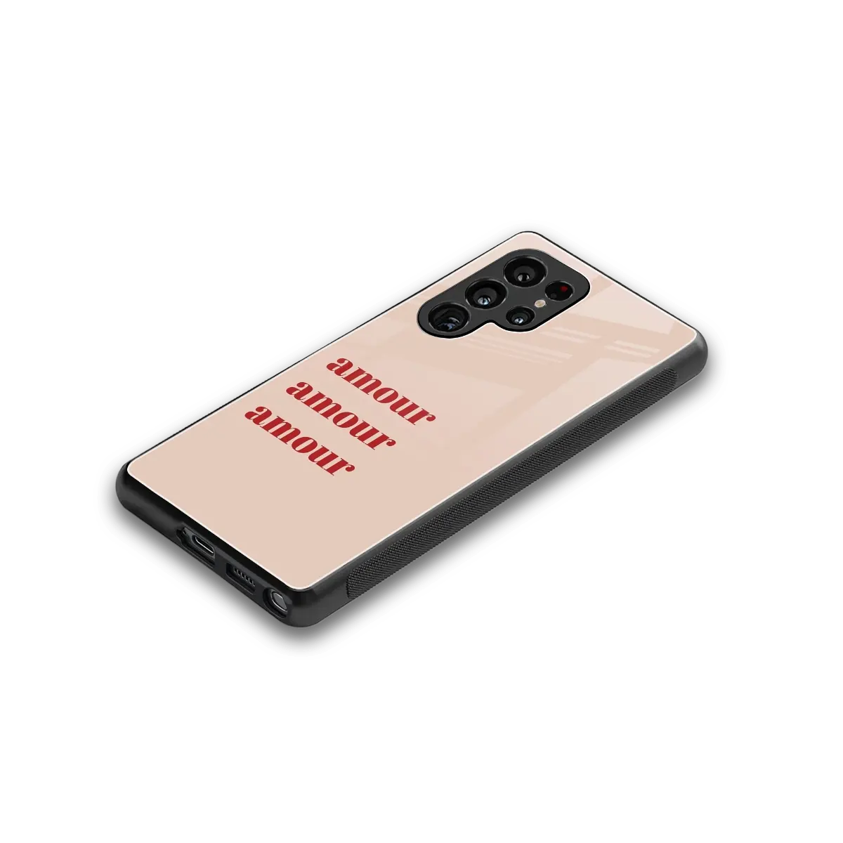 Amore Bliss stylish phone case for samsung galaxy s25 ultra | glossy glass and slim fit