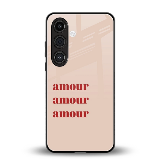 Amore Bliss back phone cover | glass case for samsung galaxy s26