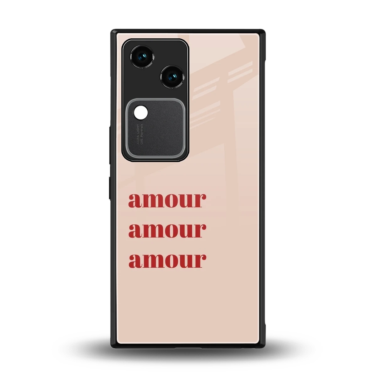 Amore Bliss back phone cover | glass case for vivo v30