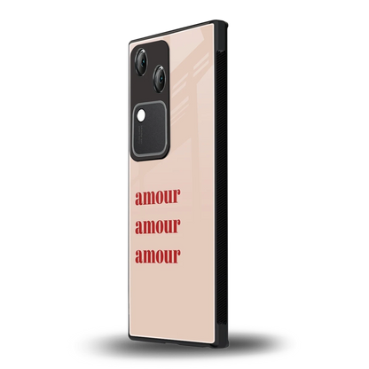 Amore Bliss vivo v30 mobile cover | shockproof glass phone case