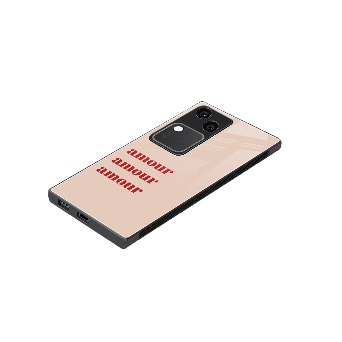 Amore Bliss stylish phone case for vivo v30 | glossy glass and slim fit