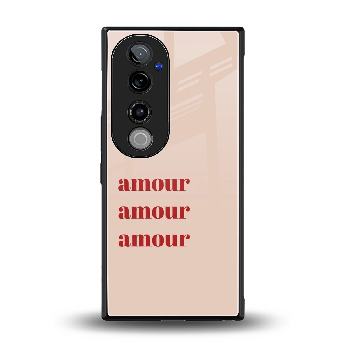 Amore Bliss back phone cover | glass case for vivo v40 pro