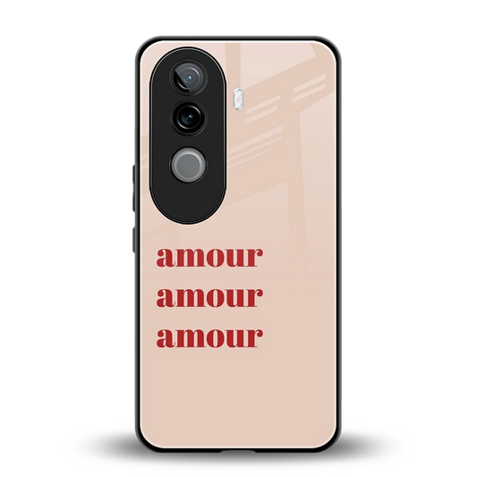 Amore Bliss back phone cover | glass case for vivo v40e