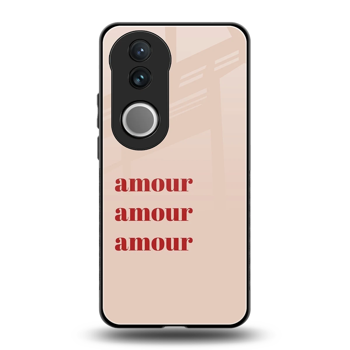 Amore Bliss back phone cover | glass case for vivo v50