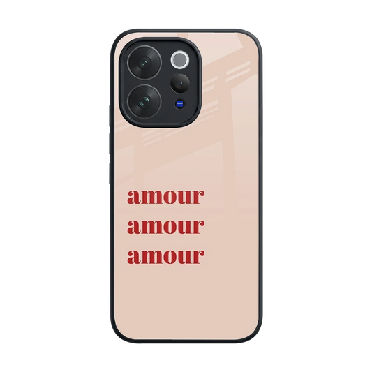 Amore Bliss back phone cover | glass case for vivo v70