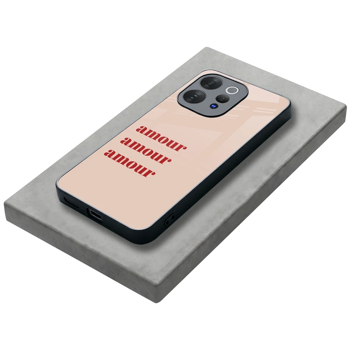 Amore Bliss stylish phone case for vivo v70 elite | glossy glass and slim fit