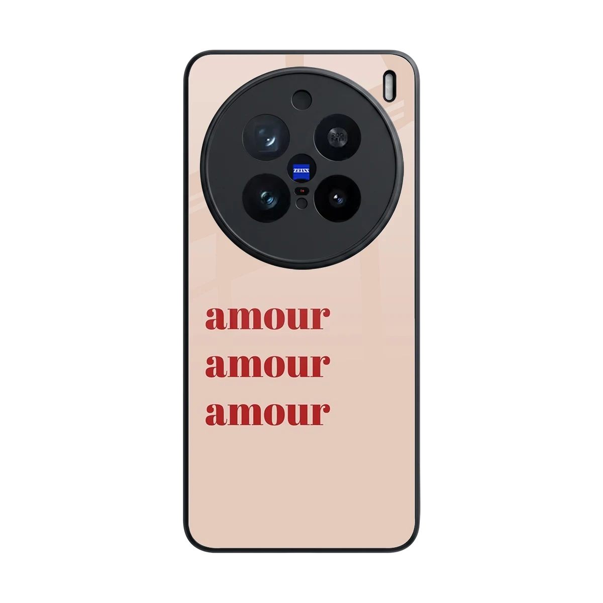 Amore Bliss back phone cover | glass case for vivo x200 pro