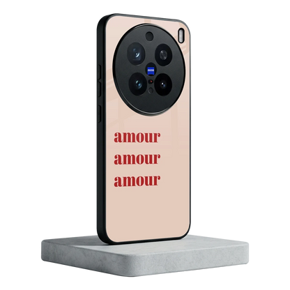 Amore Bliss vivo x200 pro mobile cover | shockproof glass phone case