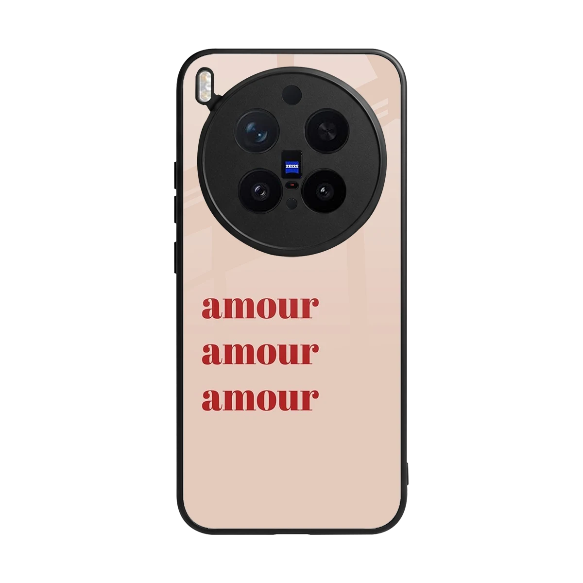 Amore Bliss back phone cover | glass case for vivo x300 pro