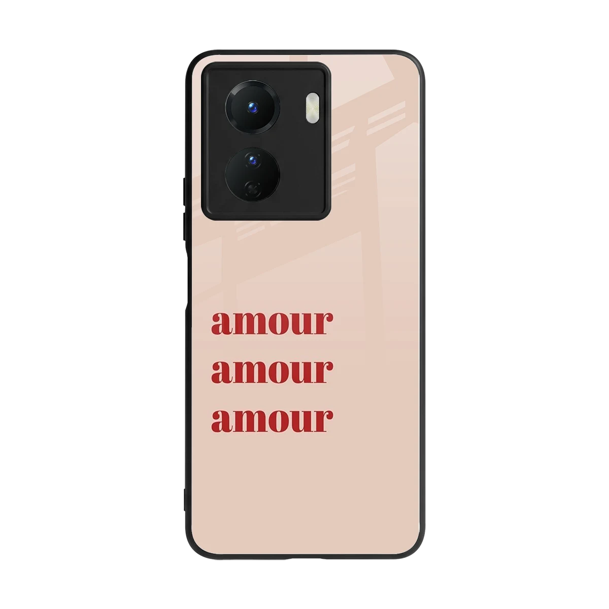 Amore Bliss back phone cover | glass case for vivo y16