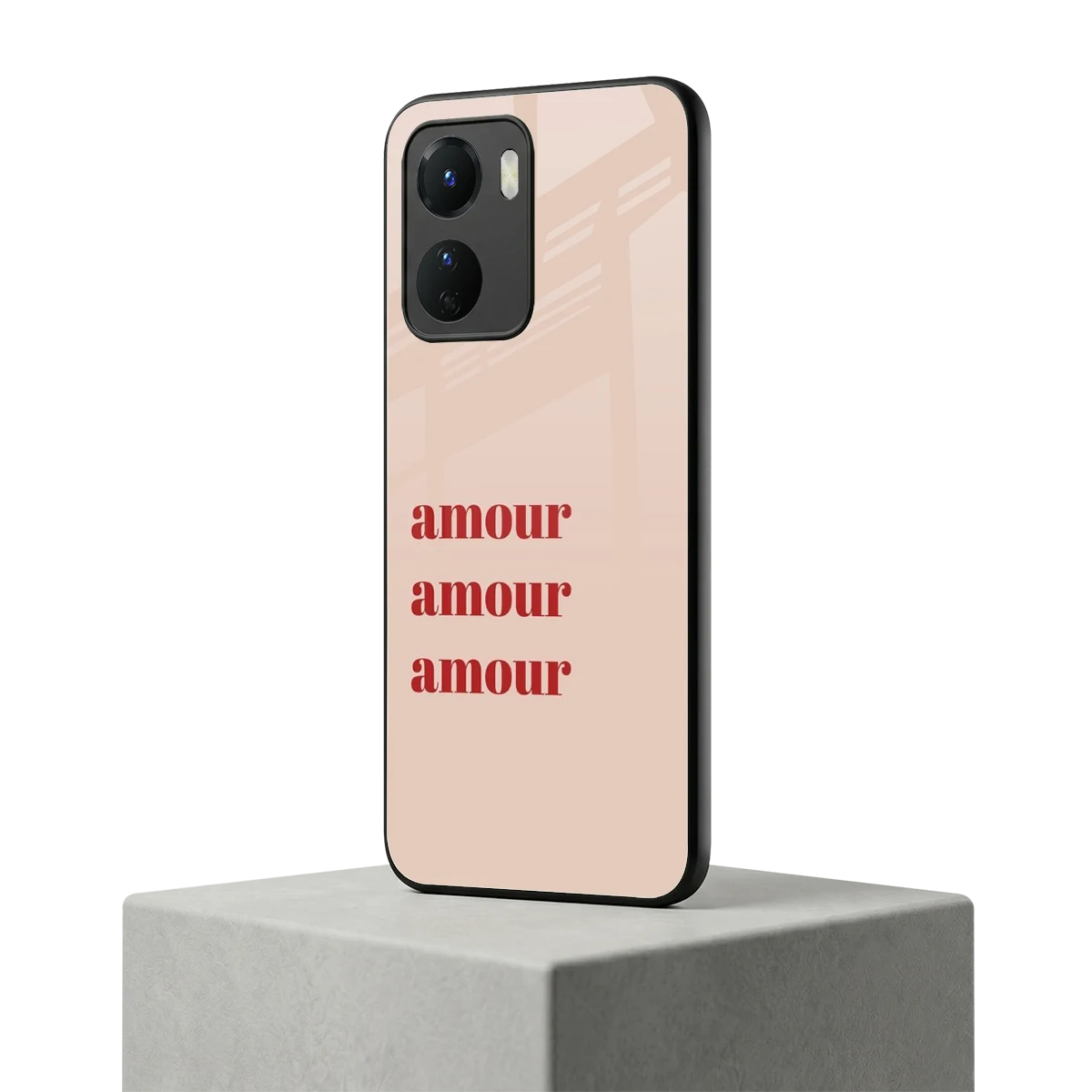 Amore Bliss vivo y16 mobile cover | shockproof glass phone case