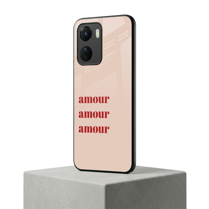 Amore Bliss vivo y16 mobile cover | shockproof glass phone case