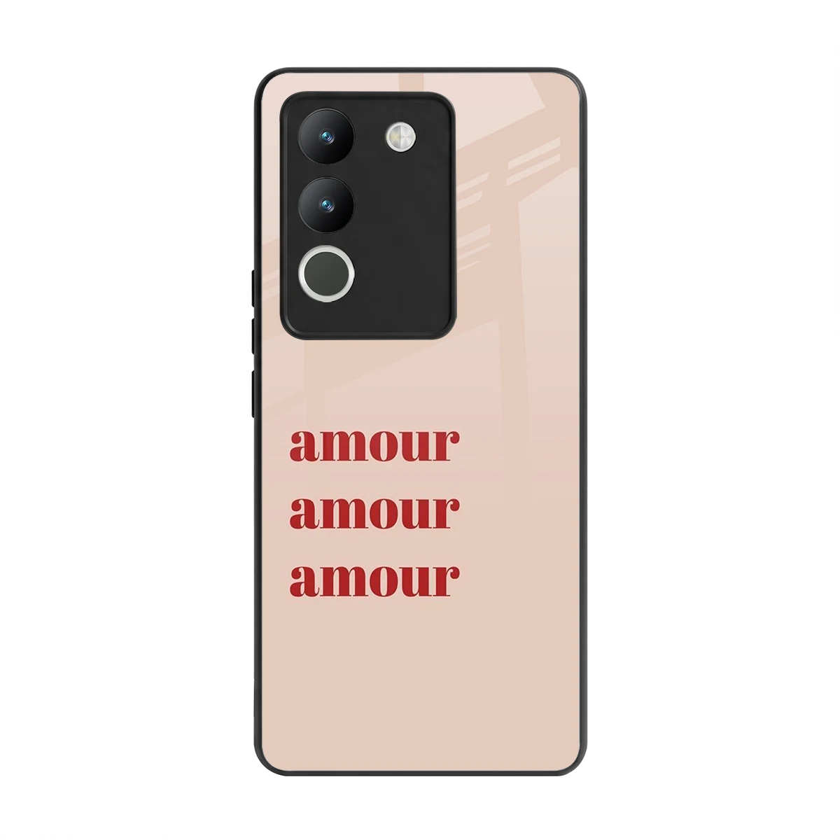 Amore Bliss back phone cover | glass case for vivo y200 5g