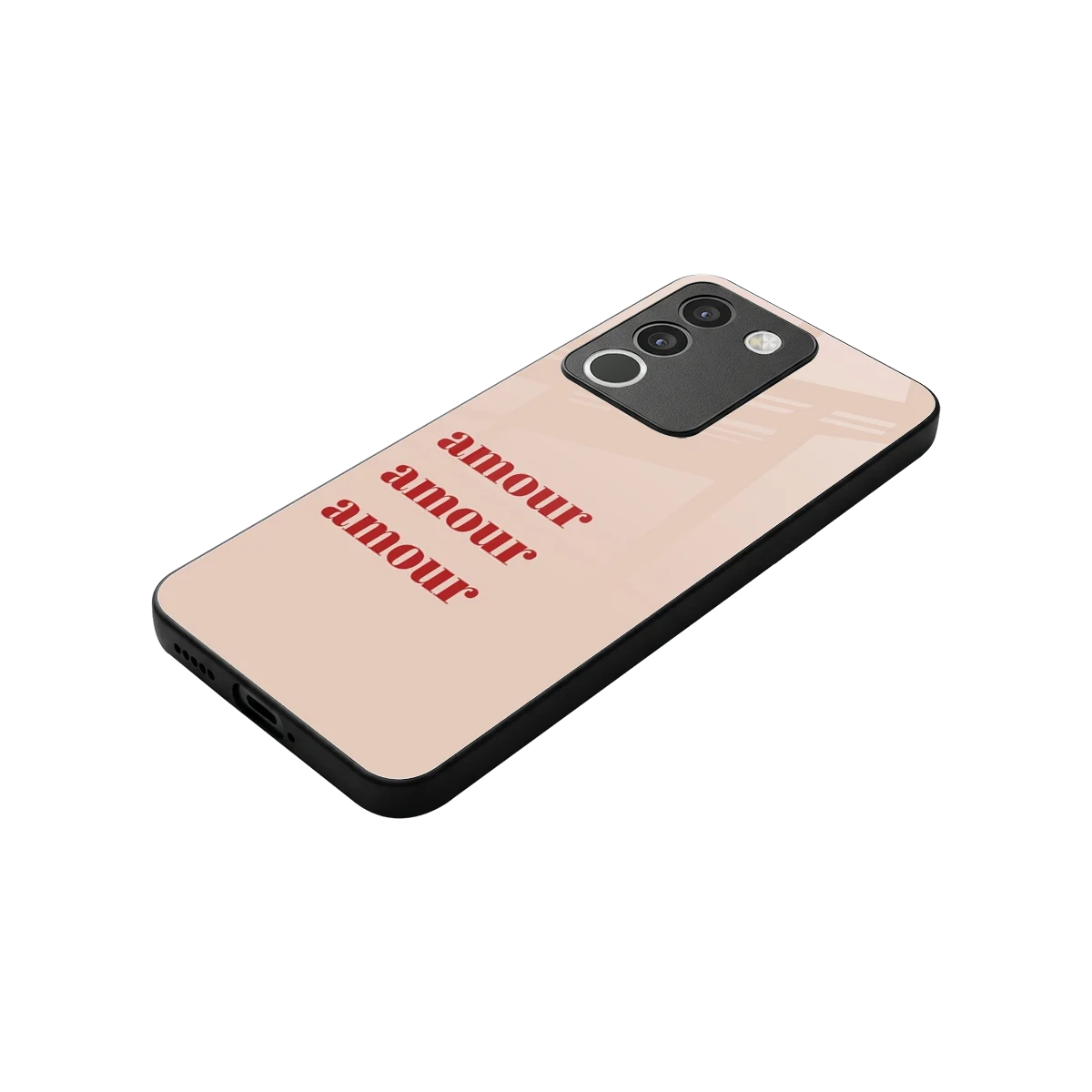 Amore Bliss stylish phone case for vivo y200 5g | glossy glass and slim fit
