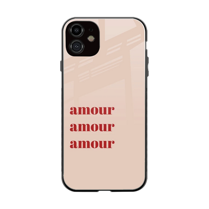 Amore Bliss back phone cover | glass case for iphone 12