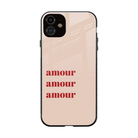 Amore Bliss back phone cover | glass case for iphone 12