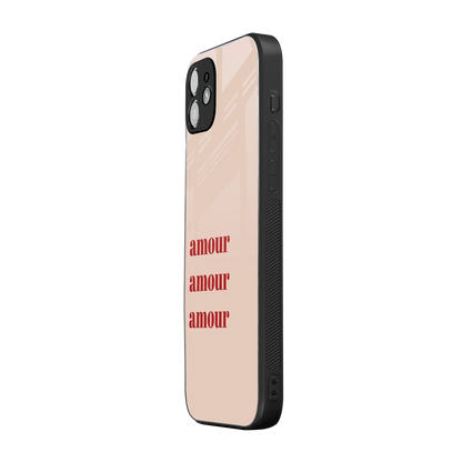Amore Bliss iphone 12 mobile cover | shockproof glass phone case