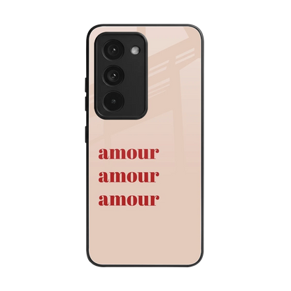 Amore Bliss back phone cover | glass case for redmi 15 5g