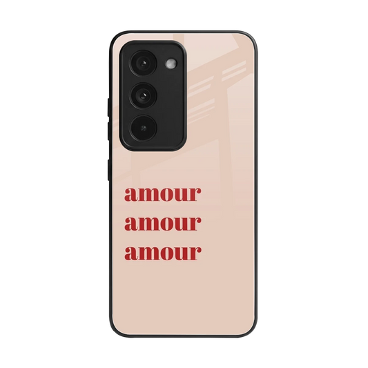 Amore Bliss back phone cover | glass case for redmi 15 5g