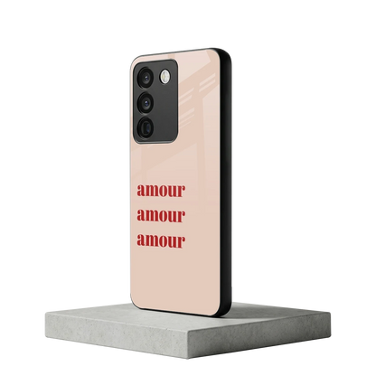 Amore Bliss vivo y200 5g mobile cover | shockproof glass phone case