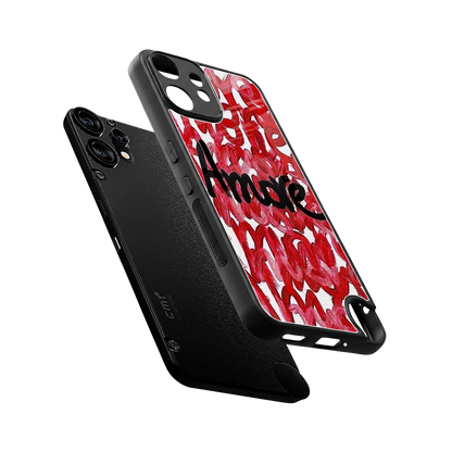 Amore sleek cmf nothing phone 2 pro cover with tempered glass back and TPU edges
