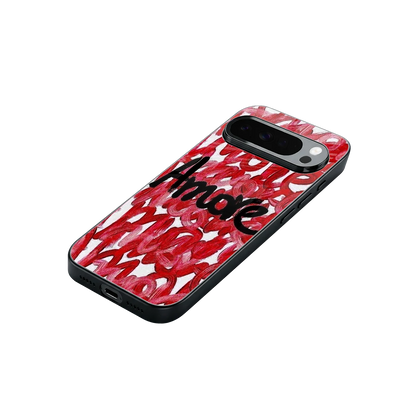 Amore stylish phone case for google pixel 10 pro xl | glossy glass and slim fit