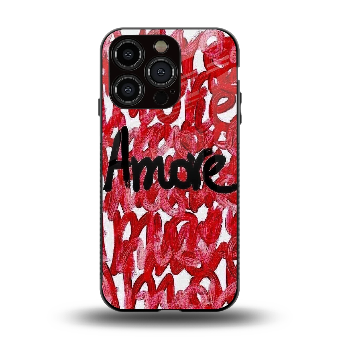Amore back phone cover | glass case for iphone 13 pro