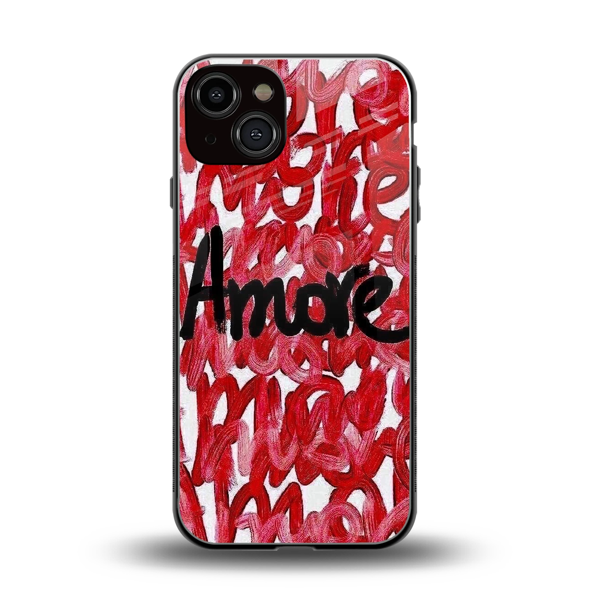 Amore back phone cover | glass case for iphone 14