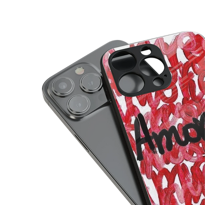 Amore stylish phone case for iphone 15 | glossy glass and slim fit
