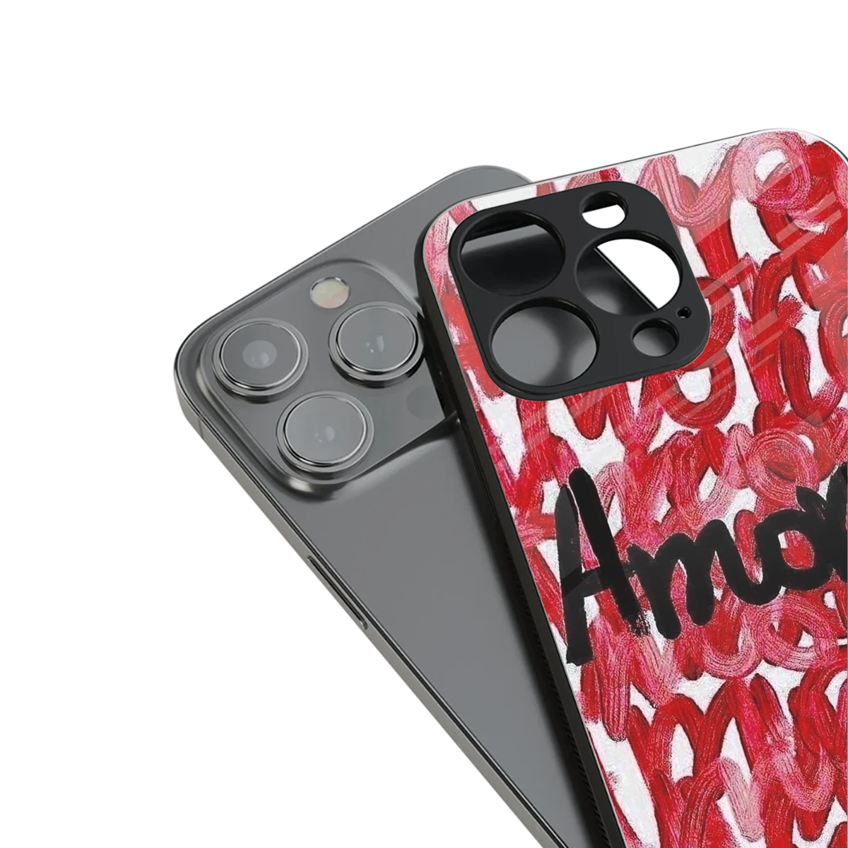 Amore stylish phone case for iphone 13 mini | glossy glass and slim fit