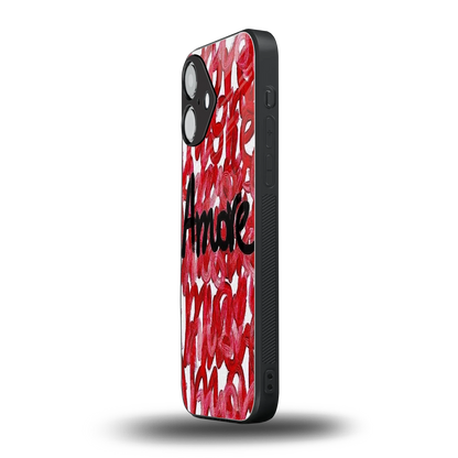 Amore iPhone 16 mobile cover | shockproof glass phone case