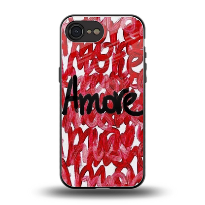 Amore back phone cover | glass case for iphone 17e