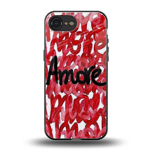 Amore back phone cover | glass case for iphone 17e