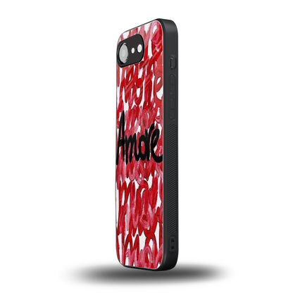 Amore iphone 16e mobile cover | shockproof glass phone case
