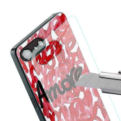 Amore stylish phone case for iphone 16e | glossy glass and slim fit