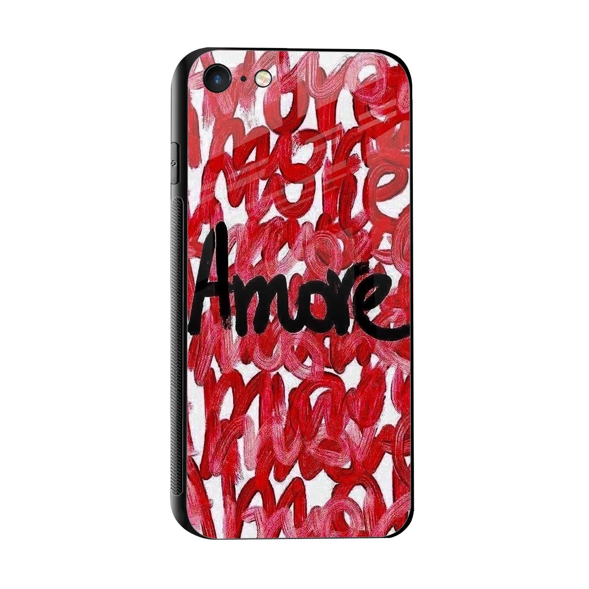 Amore sleek iphone 7 cover with tempered glass back and TPU edges